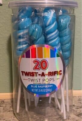 Blue Raspberry Flavored Twist-a-rific Twist Pops
