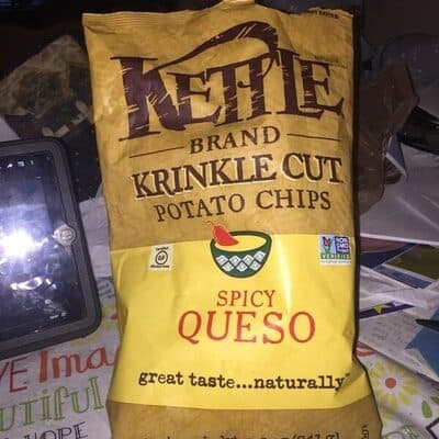 Krinkle Cut Potato Chips, Spicy Queso