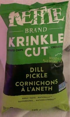 Krinkle Cut Potato Chips Dill Pickle