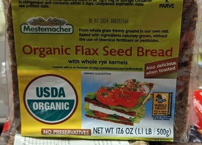 Mestemacher Organic Flax Seed Bread