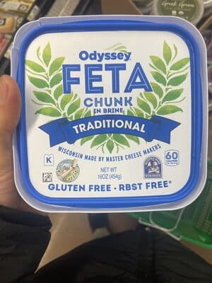 Feta Chunk in Brine, Traditional