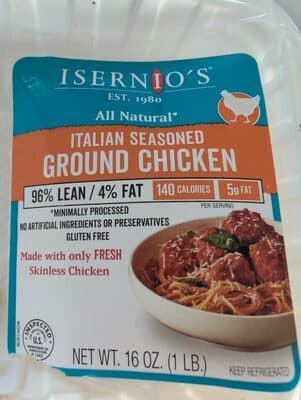 Premium Italian Seasoned Ground Chicken