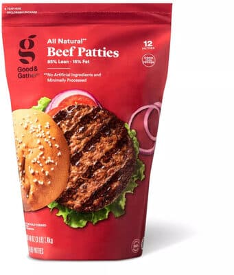 85% Lean 15% Fat Beef Patties