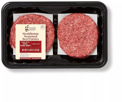 Steakhouse Seasoned Beef Patties