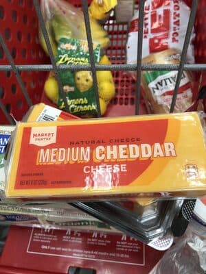 CHEDDAR CHEESE, MEDIUM