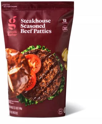 STEAKHOUSE SEASONED BEEF PATTIES, BEEF