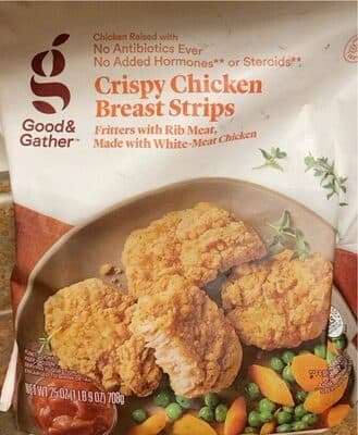 Crispy Fritters With Rib Meat Chicken Breast Strips