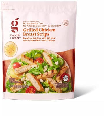 Grilled Chicken Breast Strips Boneless Skinless With Rib Meat