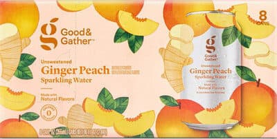 Unsweetened Ginger Peach Sparkling Water