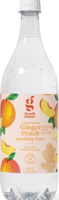Unsweetened Ginger Peach Sparkling Water