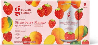 Unsweetened Strawberry Mango Sparkling Water