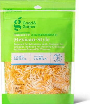 Mexican-Style Reduced Fat Monterey Jack, Cheddar, Asadero & Queso Quesadilla Classic Cheeses