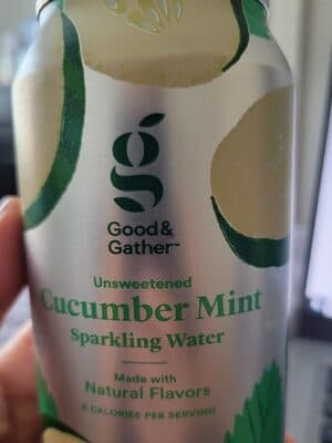 Unsweetened Cucumber Mint Sparkling Water