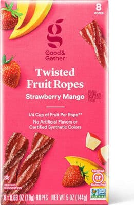 Strawberry Mango Twisted Fruit Ropes