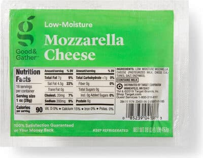 Low-Moisture Mozzarella Cheese