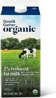 2% Reduced Fat Milk
