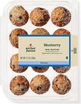 BLUEBERRY FLAVORED MINI MUFFINS, BLUEBERRY