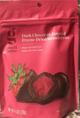 Dark Chocolate Covered Freeze-Dried Strawberries