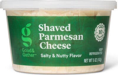 Salty & Nutty Flavor Shaved Parmesan Cheese