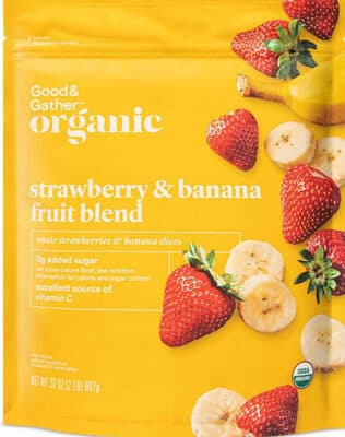 Whole Strawberry & Banana Fruit Blend Slices