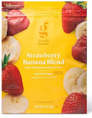 Whole Strawberries & Banana Blend Slices