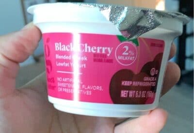 Black Cherry Blended Greek Lowfat Yogurt