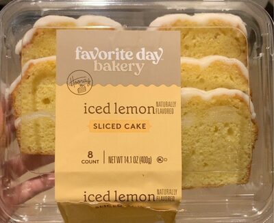 Iced Lemon Flavored Sliced Cake
