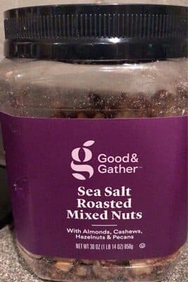 Sea Salt Roasted Mixed Nuts with Almonds, Cashews, Hazelnuts & Pecans