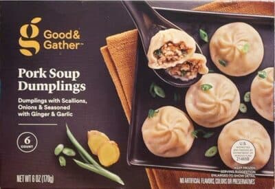 Pork Soup Dumplings with Scallions, Onions & Seasoned with Ginger & Garlic