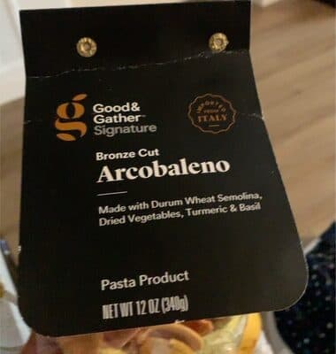 Pasta Product, Bronze Cut Arcobaleno