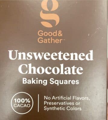 Unsweetened Chocolate Baking Squares