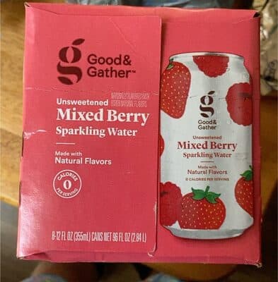 Unsweetened Mixed Berry Sparkling Water