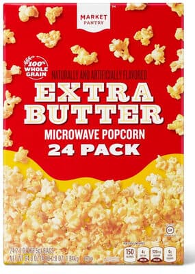 EXTRA BUTTER MICROWAVE POPCORN, EXTRA BUTTER