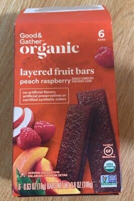 Peach Raspberry Layered Fruit Bars