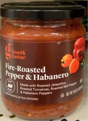 Hot Fire-Roasted Pepper & Habanero Salsa