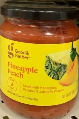Mild Pineapple Peach Salsa