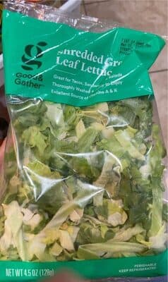 Shredded Green Leaf Lettuce