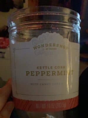 Peppermint Kettle Corn with Candy Cane Pieces