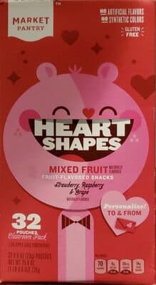 Mixed Fruit Fruit-Flavored Heart Shapes Snacks