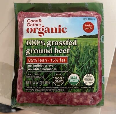 85% Lean 15% Fat 100% Grassfed Ground Beef
