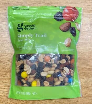 Simply Trail With Peanuts, Raisins, Milk Chocolate Candies, Almonds & Dried Sweetened Cherries Trail Mix