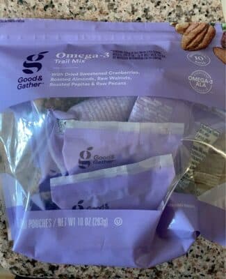 Omega-3 With Dried Sweetened Cranberries, Roasted Almonds, Raw Walnuts, Roasted Pepitas & Raw Pecans Trail Mix