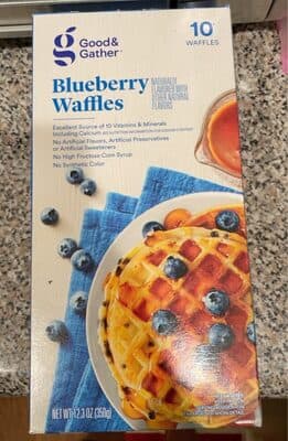 Blueberry Flavored Waffles