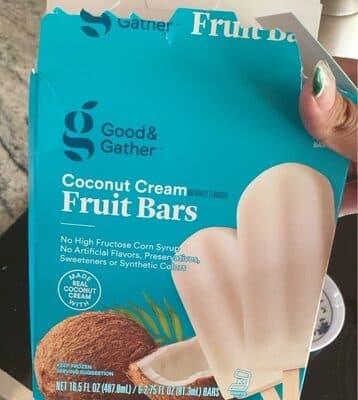 Coconut Cream Flavored Fruit Bars