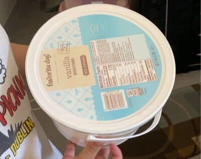 Vanilla Flavored Ice Cream