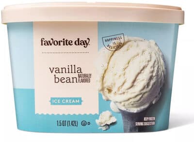 Vanilla Bean Flavored Ice Cream