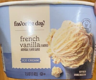 French Vanilla Flavored Ice Cream