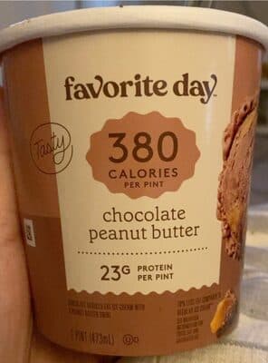 Chocolate Peanut Butter Reduced Fat Ice Cream With A Peanut Butter Swirl