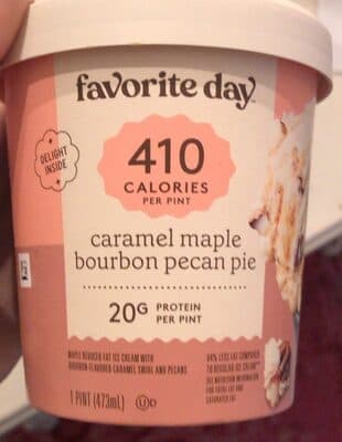 Caramel Maple Bourbon Pecan Pie Maple Reduced Fat Ice Cream With Bourbon-Flavored Caramel Swirl And Pecans