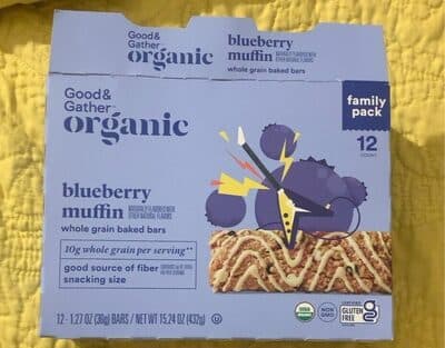 Blueberry Muffin Flavored Whole Grain Baked Bars